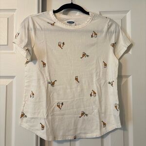 Old Navy Giraffe Print T-Shirt S